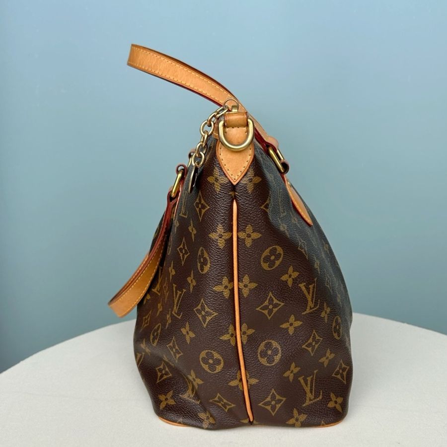 LouisVuitton路易威登 老花派拉蒙小號手提斜挎包,底長30釐米 附件:肩帶-1
