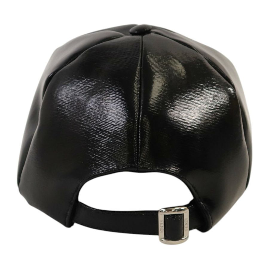 FENDI 塗層帆布Logo Print Baseball Cap帽子-1
