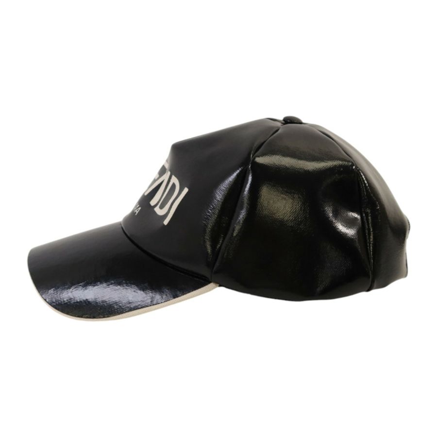 FENDI 塗層帆布Logo Print Baseball Cap帽子-2