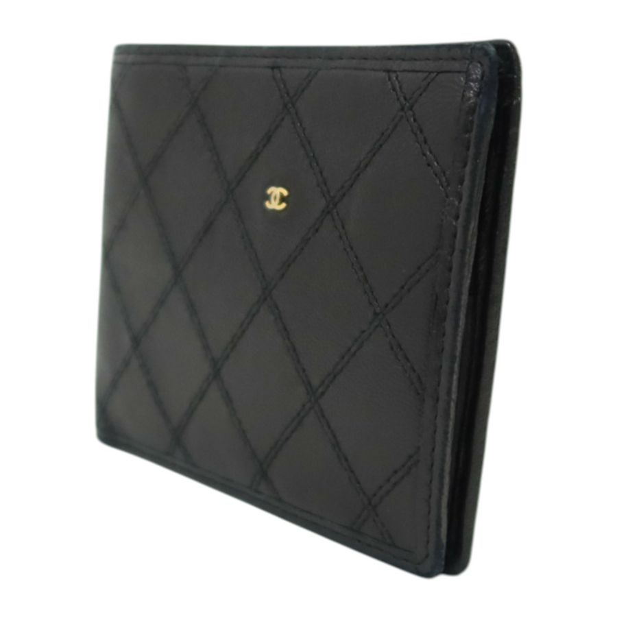 CHANEL 羊皮皮革Vintage Bifold Wallet錢包-2