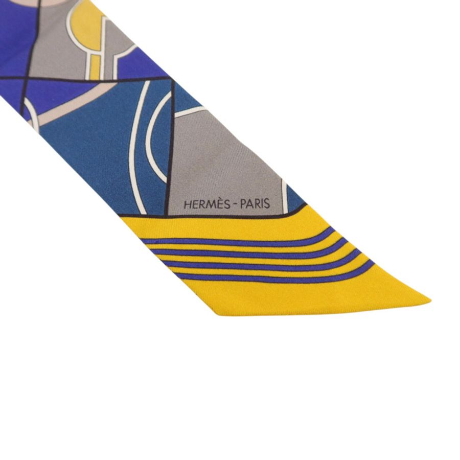 HERMES 絲質Twilly絲巾-4