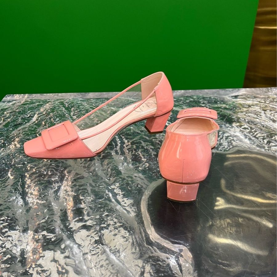 Roger Vivier 華倫天奴 溫柔仙女粉 女鞋,36.5 碼 附件:塵袋-1