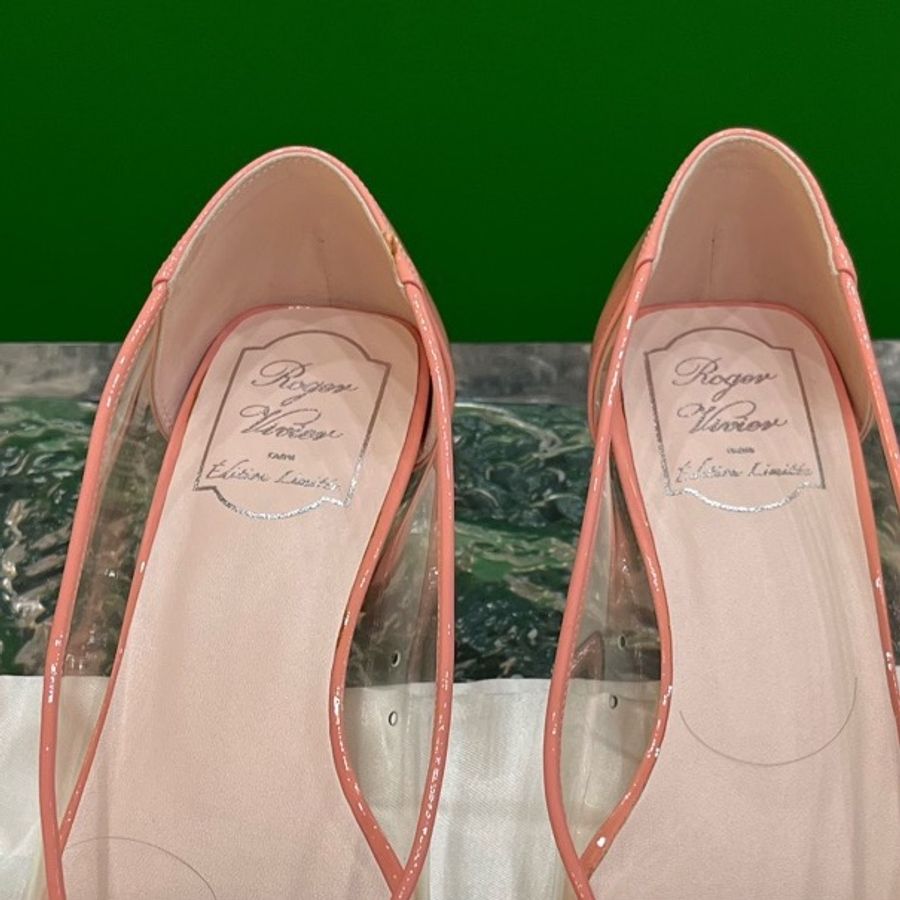 Roger Vivier 華倫天奴 溫柔仙女粉 女鞋,36.5 碼 附件:塵袋-3