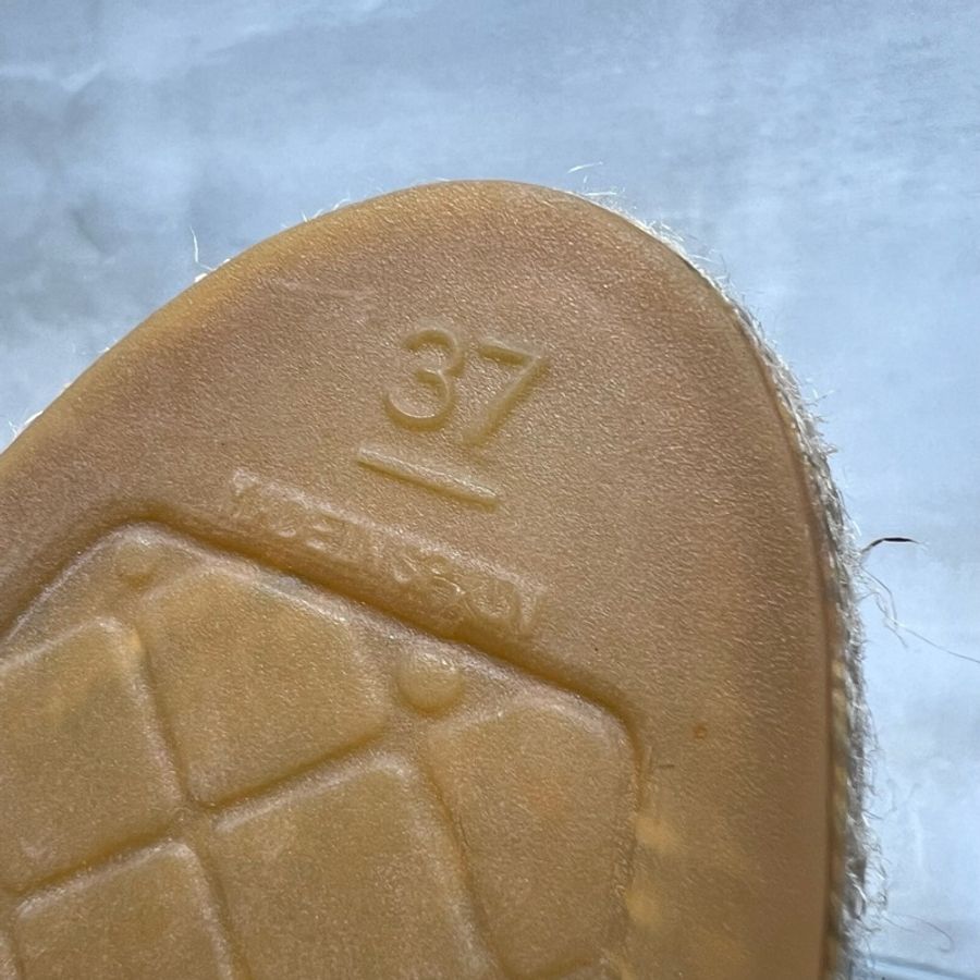 CHANEL 香奈兒 漁夫鞋 金色 絲綢 37 碼-7