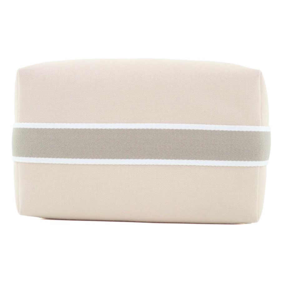 愛馬仕 (HERMES) Bride-à-Brac GM 100% 純棉 H Logo Sellier 連結手提包/手拿包,象牙色,法國製造,女士款-2