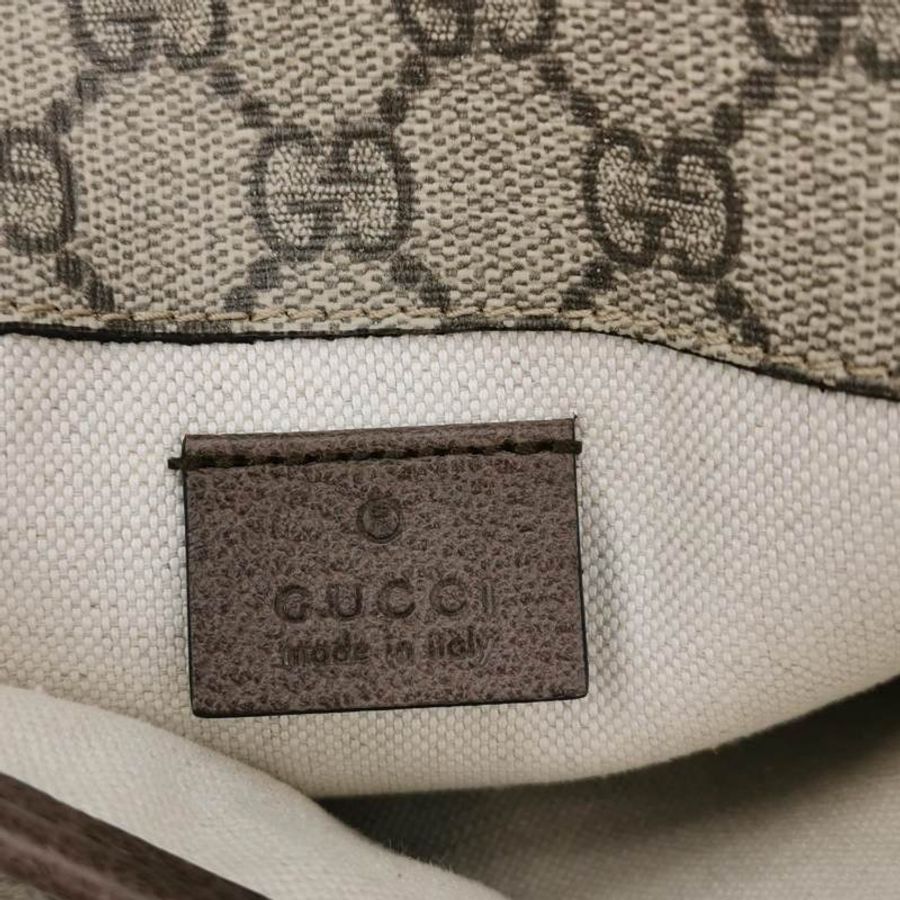 Gucci Neo Vintage牛皮GG老花虎頭Logo皮標腰 包胸包-7