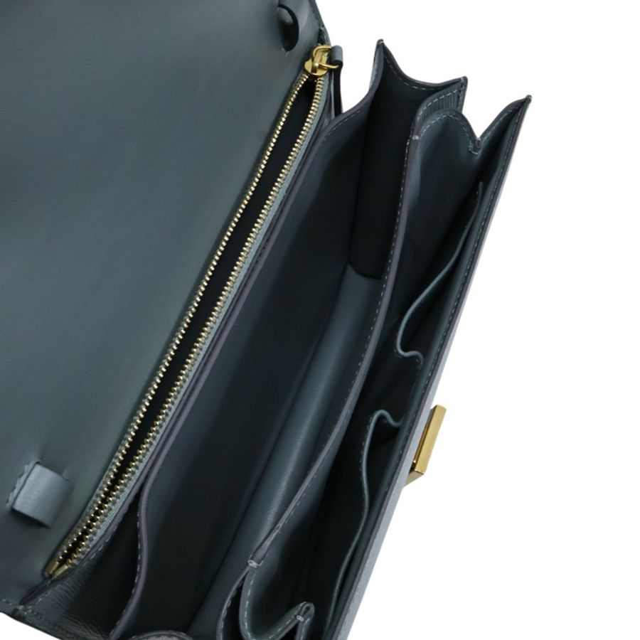 藍色牛皮 Classic Box 肩背包【CELINE 賽琳】-4