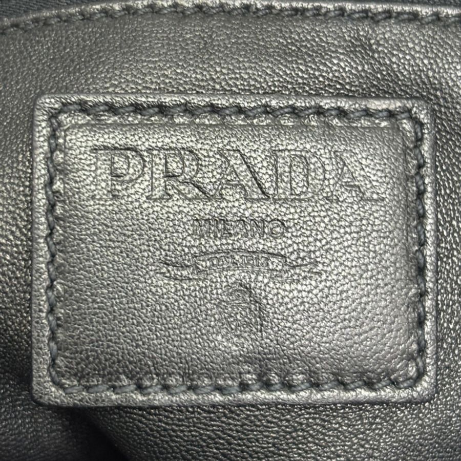 黑色 皮革 两用包【PRADA 普拉達】-4