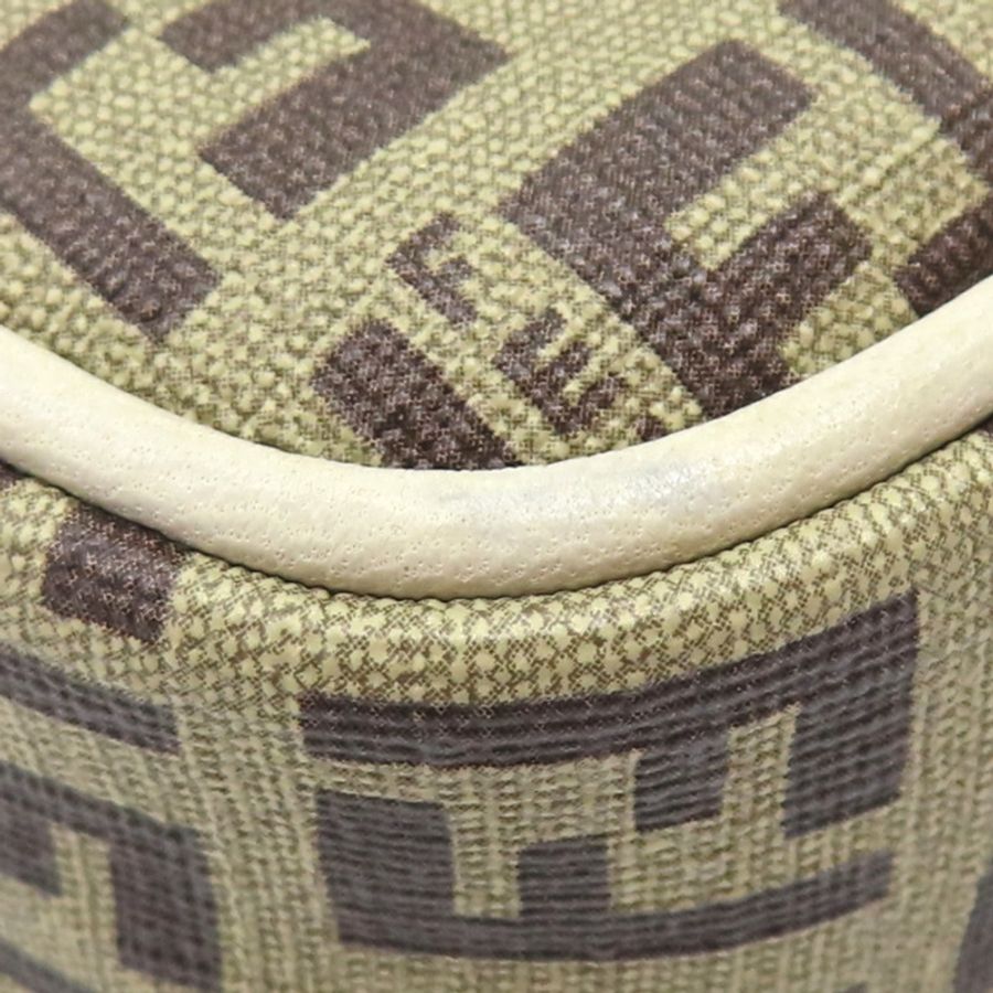 棕色 Zucchino 帆布 肩背包【FENDI 芬迪】 8M0242-9