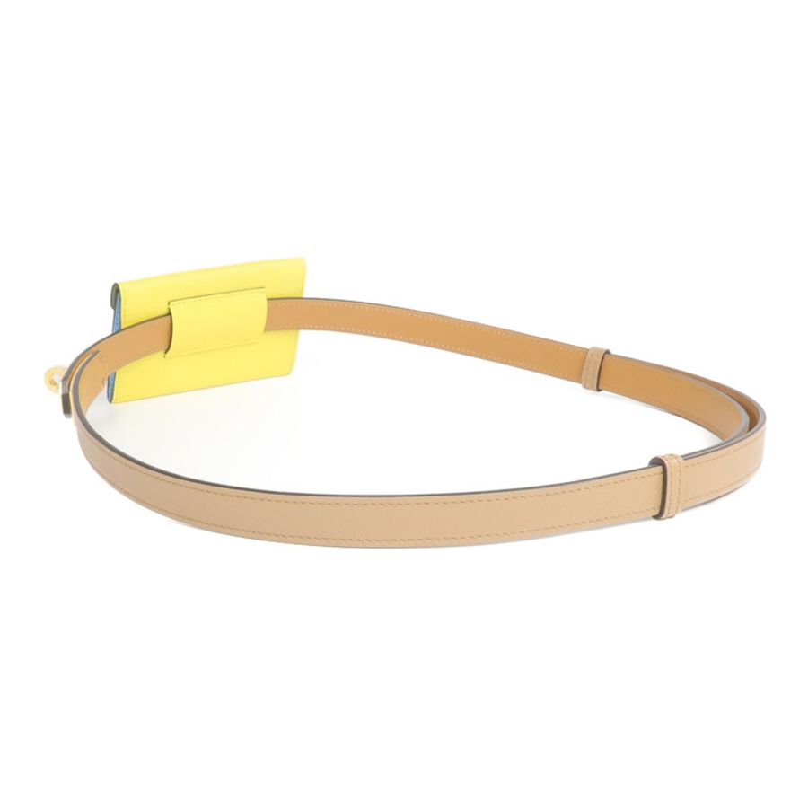 HERMES Epsom皮革Kelly Pocket 18金扣皮帶-1
