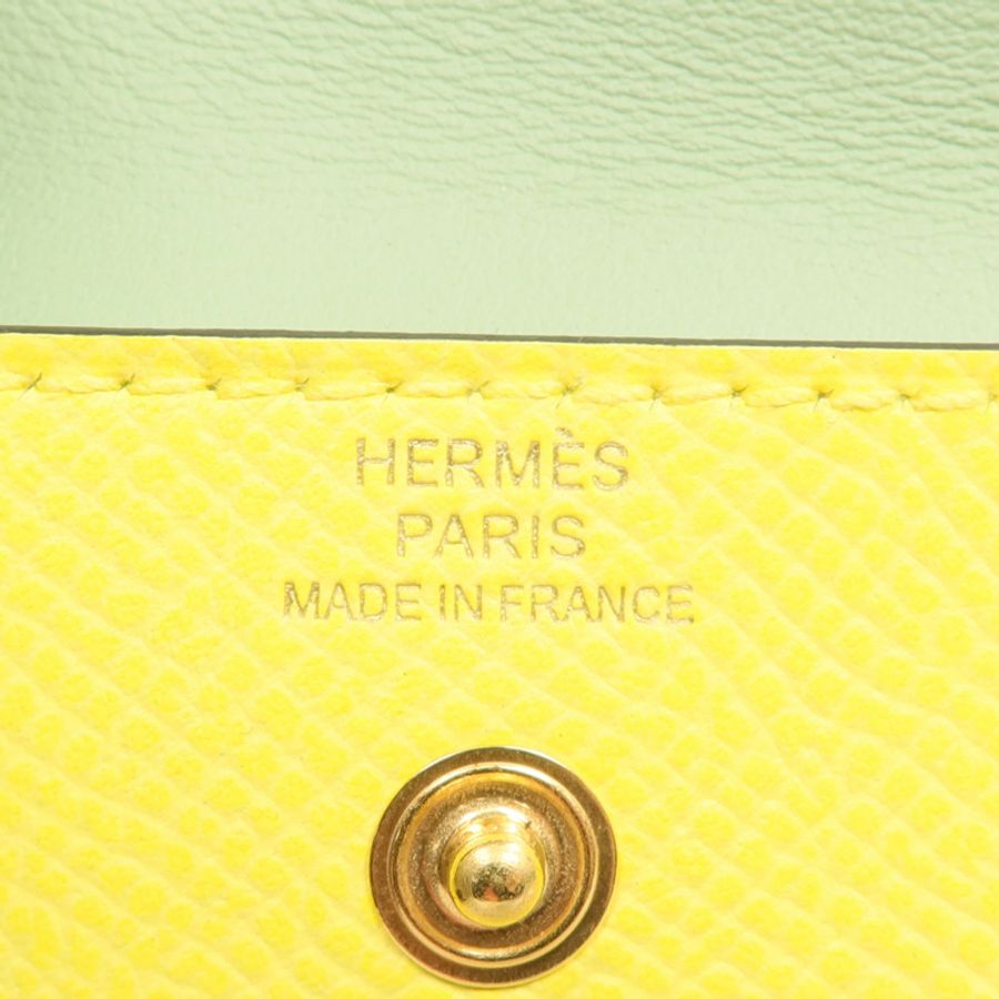 HERMES Epsom皮革Kelly Pocket 18金扣皮帶-8