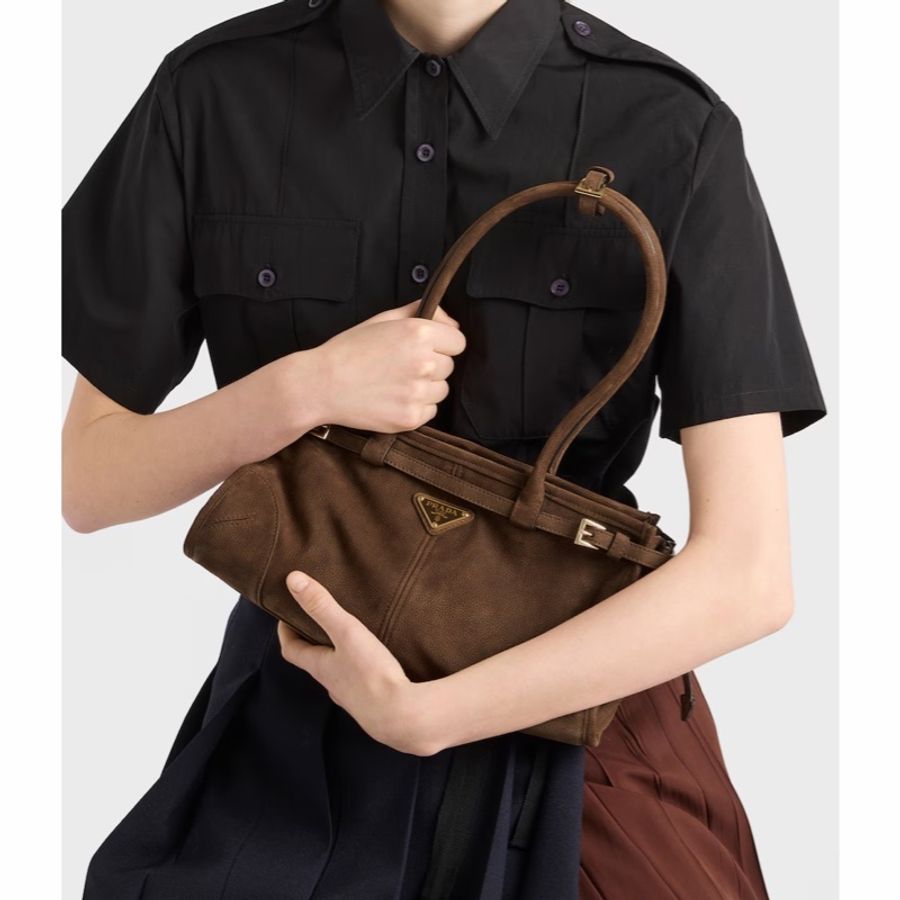 Prada 女士 Prada Bonnie 中號手提包均碼碼中號、32cm*12cm*15.5cm-4