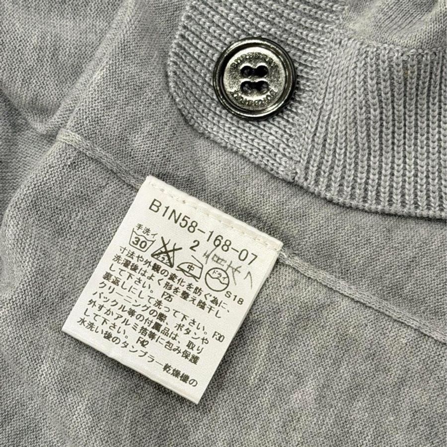 BURBERRY 倫敦 短袖開襟戰馬外套 灰色-9