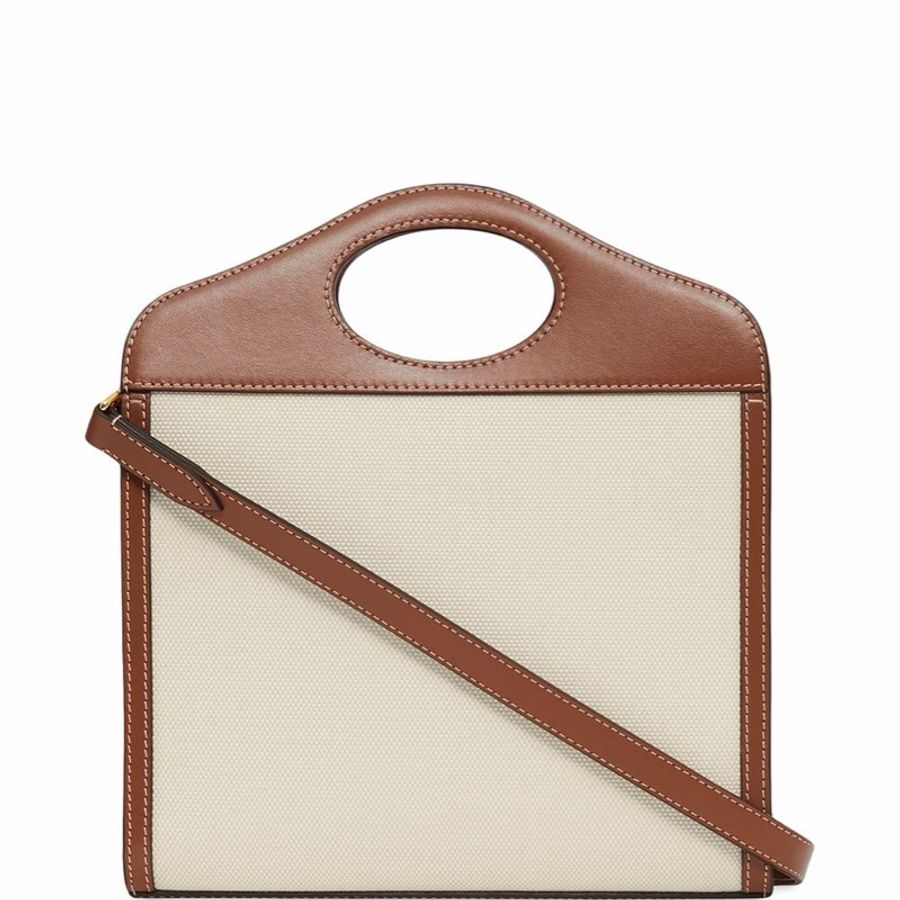 Burberry 女士 迷你雙色拼接口袋包均碼碼常規、23cm*6cm*26.5cm-1