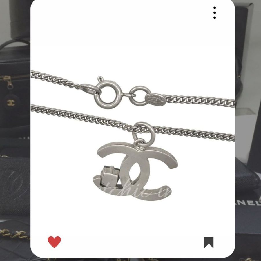 🛍️🎁 26 🔥 4月新品【預訂】💘 香奈兒 Chanel 銀色CC頸鏈🔥 香奈兒熱賣款 香奈兒經典款頸鏈 CHANEL NECKLACE-5