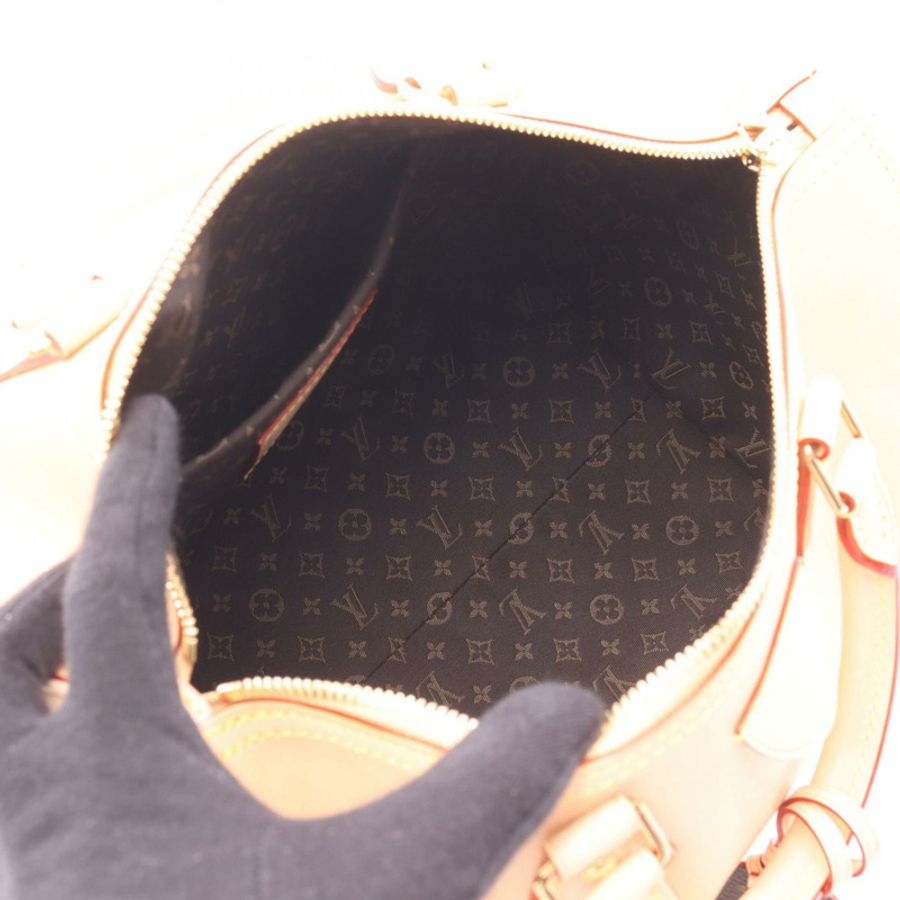 路易威登 Speedy Soft 30 肩背包 M27387 皮革 米色 二手 女士-2