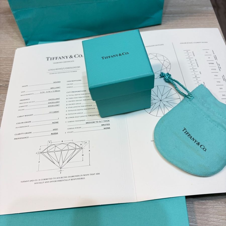 Tiffany&Co. 六爪鑽戒💍0.19carat-0
