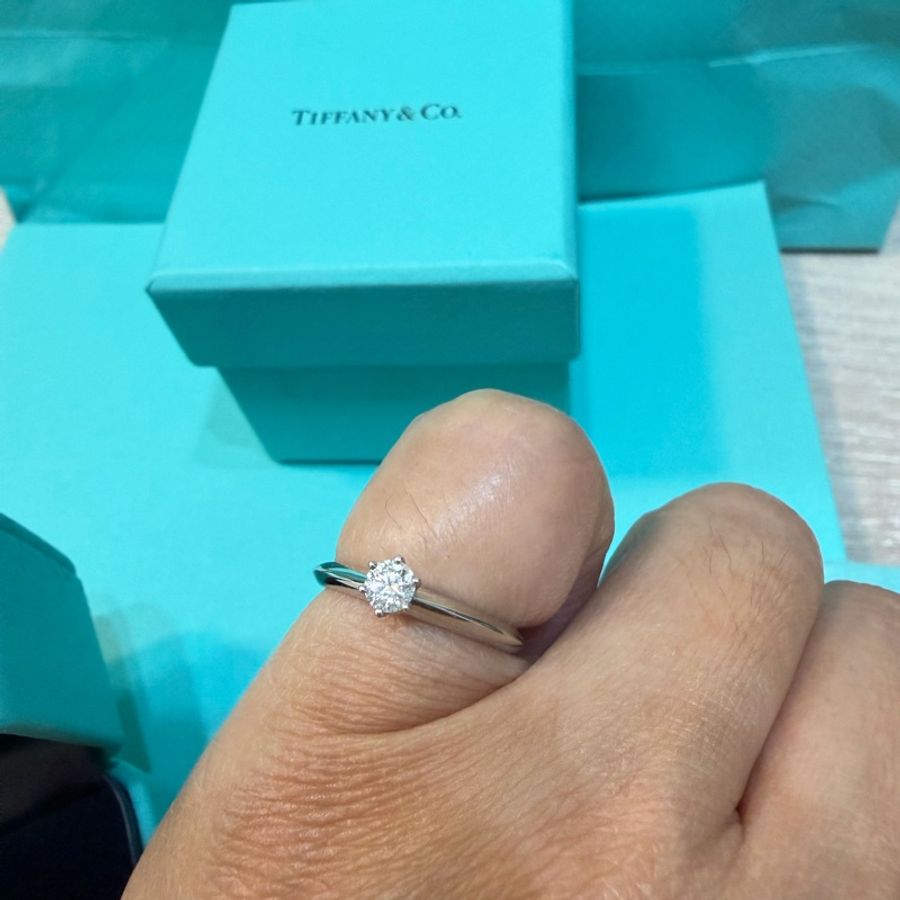 Tiffany&Co. 六爪鑽戒💍0.19carat-8