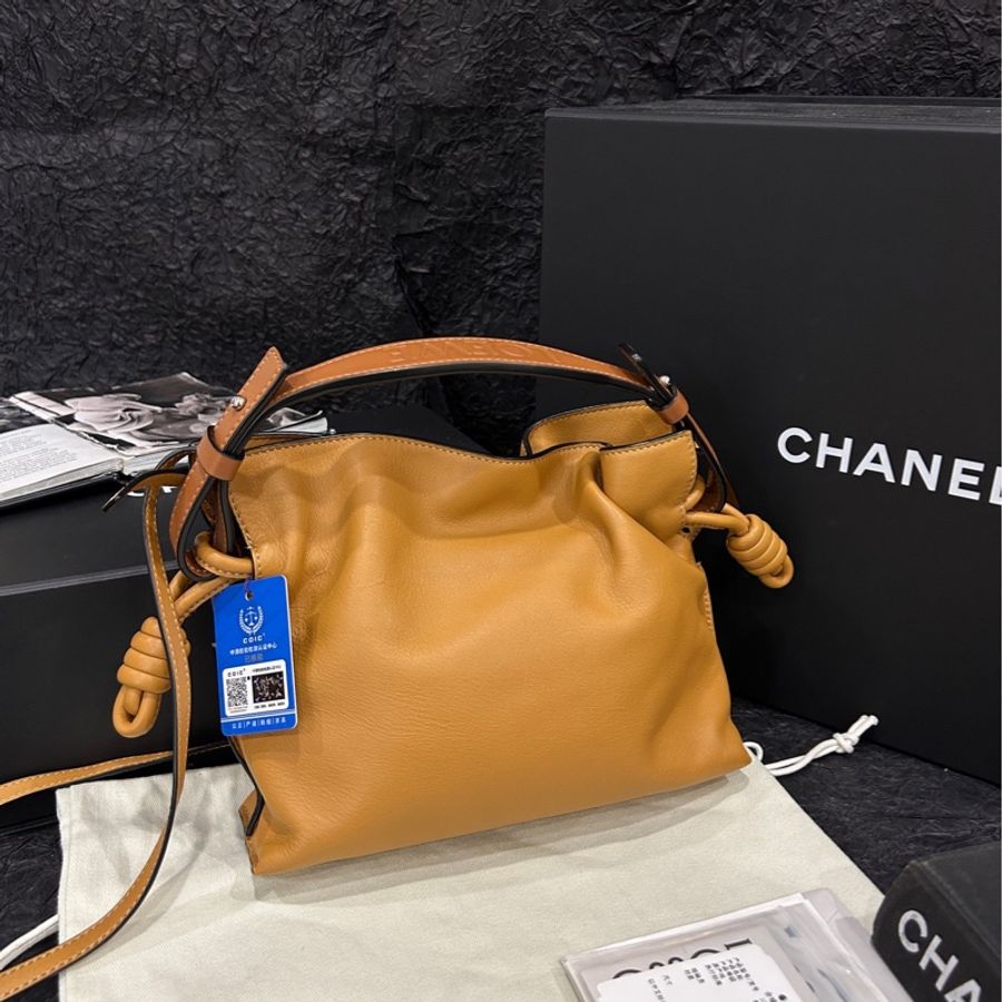 羅意威/Loewe 福袋mini焦糖色棕色flamenco clutch mini-1