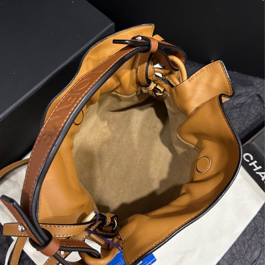 羅意威/Loewe 福袋mini焦糖色棕色flamenco clutch mini-7