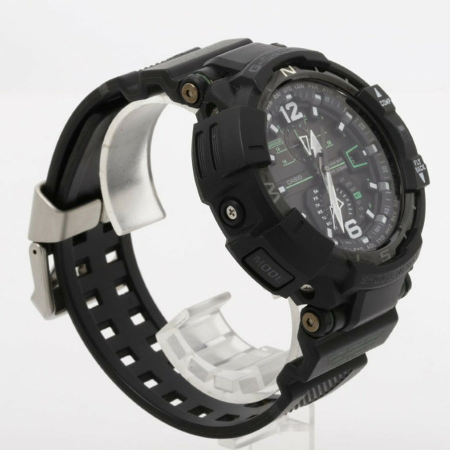 卡西歐 G-SHOCK MASTER OF G - AIR GRAVITYMASTER GW-A1100-1A3JF 黑色樹脂男士模擬手錶-2