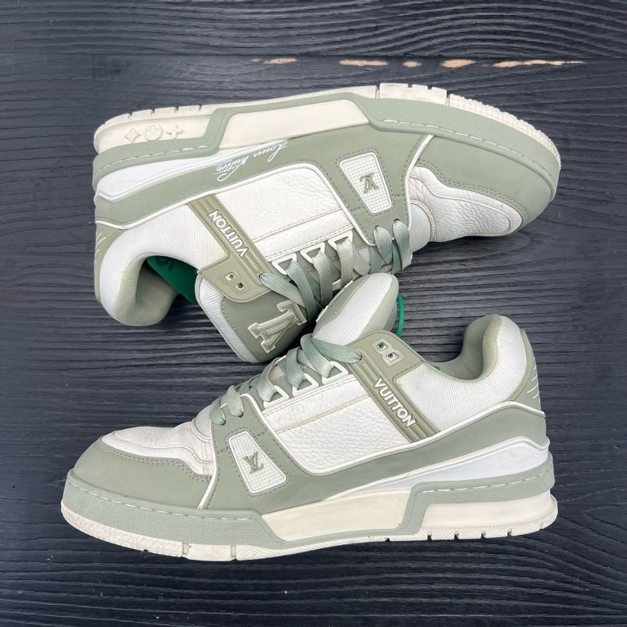 Louis Vuitton路易威登 trainer 淺綠 抹茶色 41 碼-4