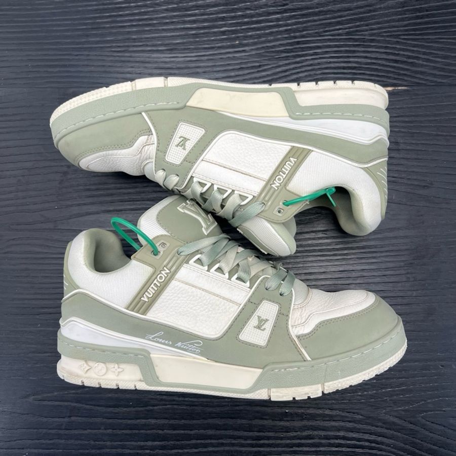 Louis Vuitton路易威登 trainer 淺綠 抹茶色 41 碼-5