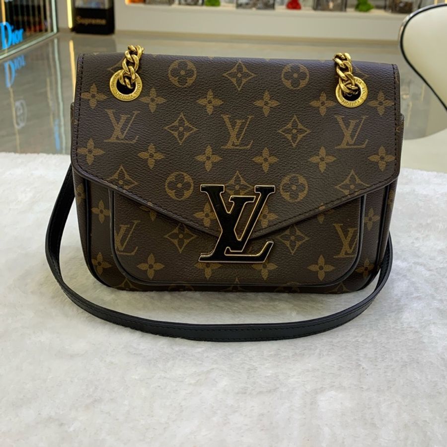路易威登/Louis Vuitton Passy 老花斜挎包21年編碼 尺寸：23*17*9-0