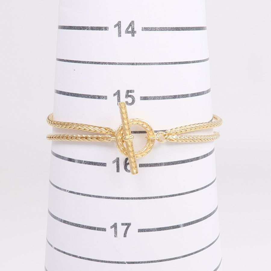 HERMES 18K黃金Chaine D'ancre Danae PM手鏈-8
