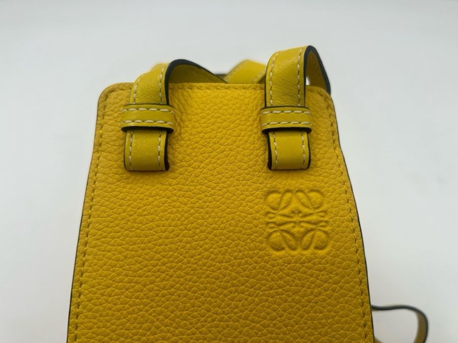 LOEWE羅意威 hammock 黃色吊床包 附件:肩帶 塵袋-2