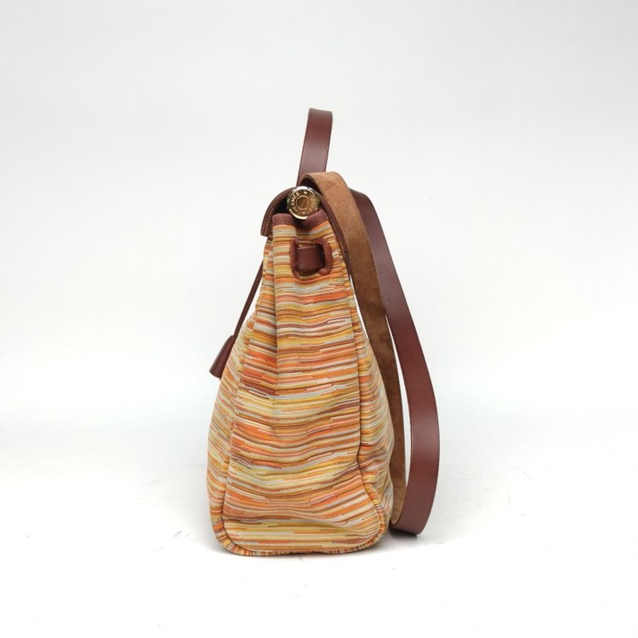 HERMES Herbag31愛馬仕紅Hunter牛皮/羊切皮框F金扣-1