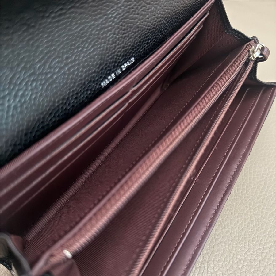 「M.Y精品」 Chanel 小香 荔枝牛皮 掀蓋長夾-19