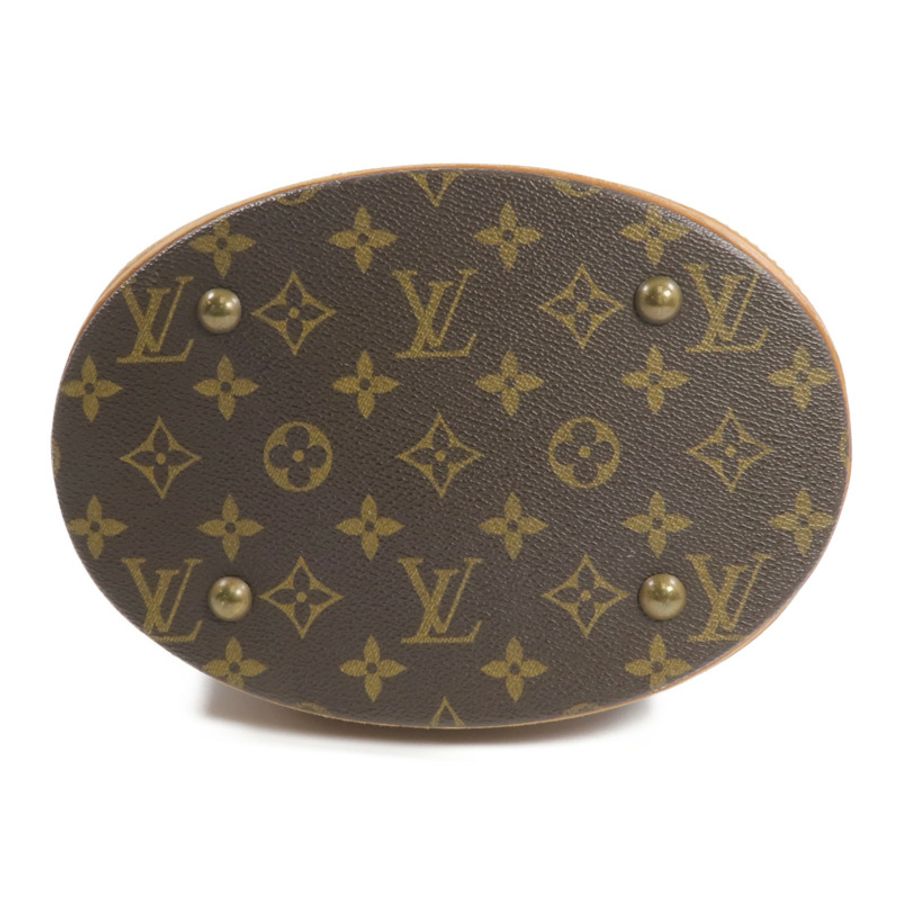 LOUIS VUITTON Monogram Bucket PM金扣手挽袋-3