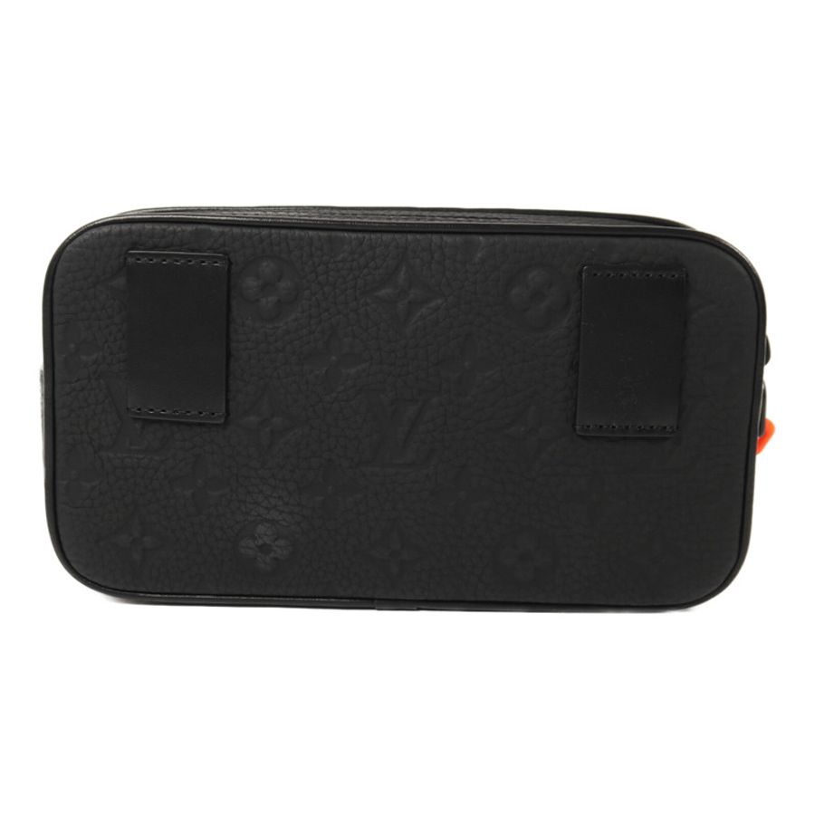 LOUIS VUITTON Monogram Taurillon Pochette Volga Uniform腰包-1