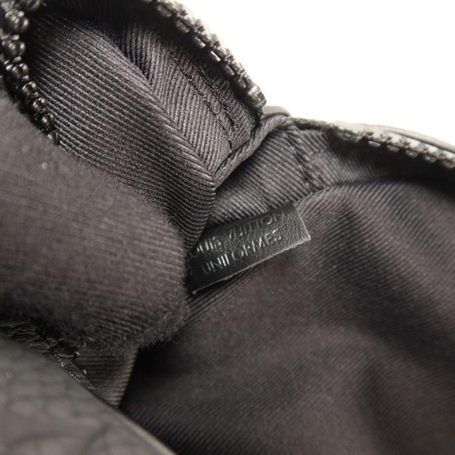 LOUIS VUITTON Monogram Taurillon Pochette Volga Uniform腰包-5