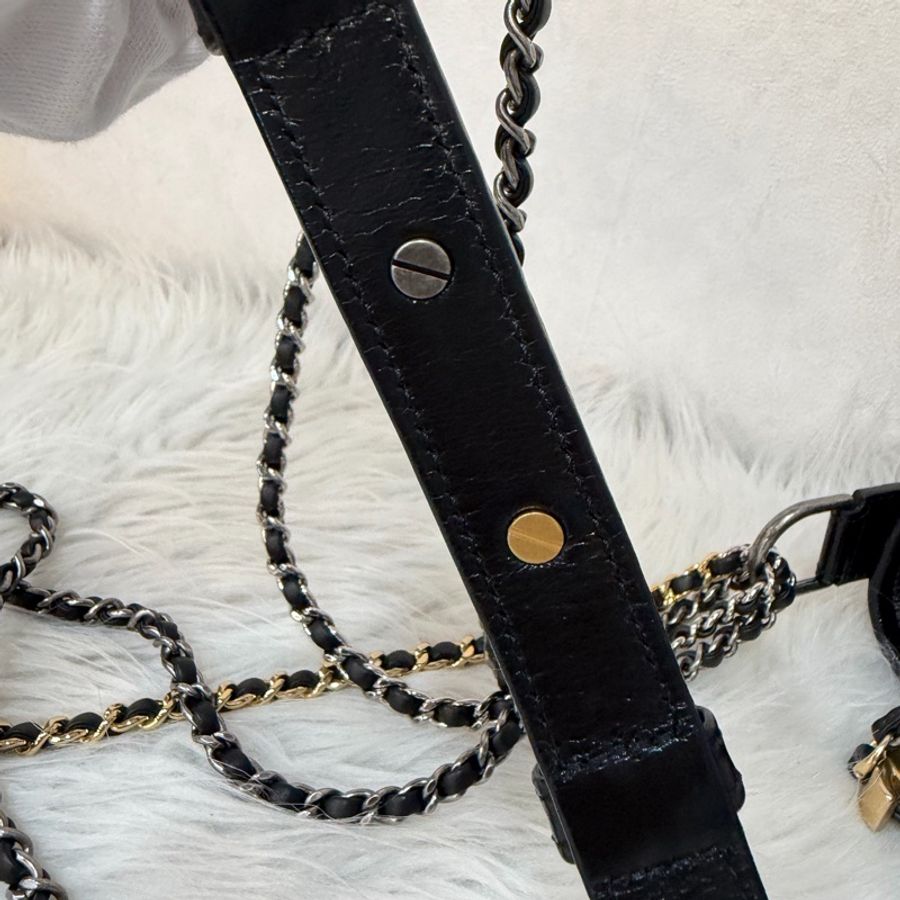 CHANEL A91810 AS0865 gabrielle HOBO 20公分 黑色斜背包流浪包 小號-51
