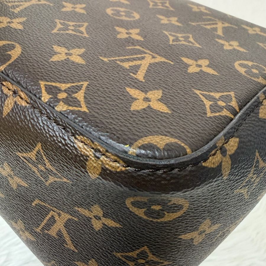 LV M44020 Neo NOE 字紋 老花 黑色 斜背包 肩背包 水桶包 束口包-11