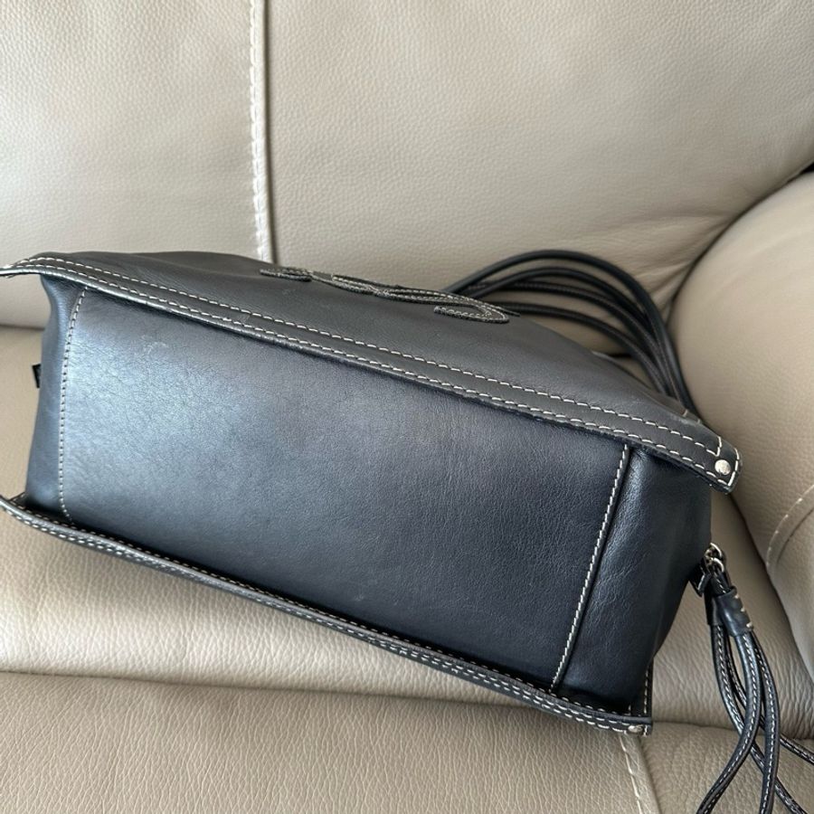 LOEWE羅意威全皮logo托特單肩包 🈚附件-4