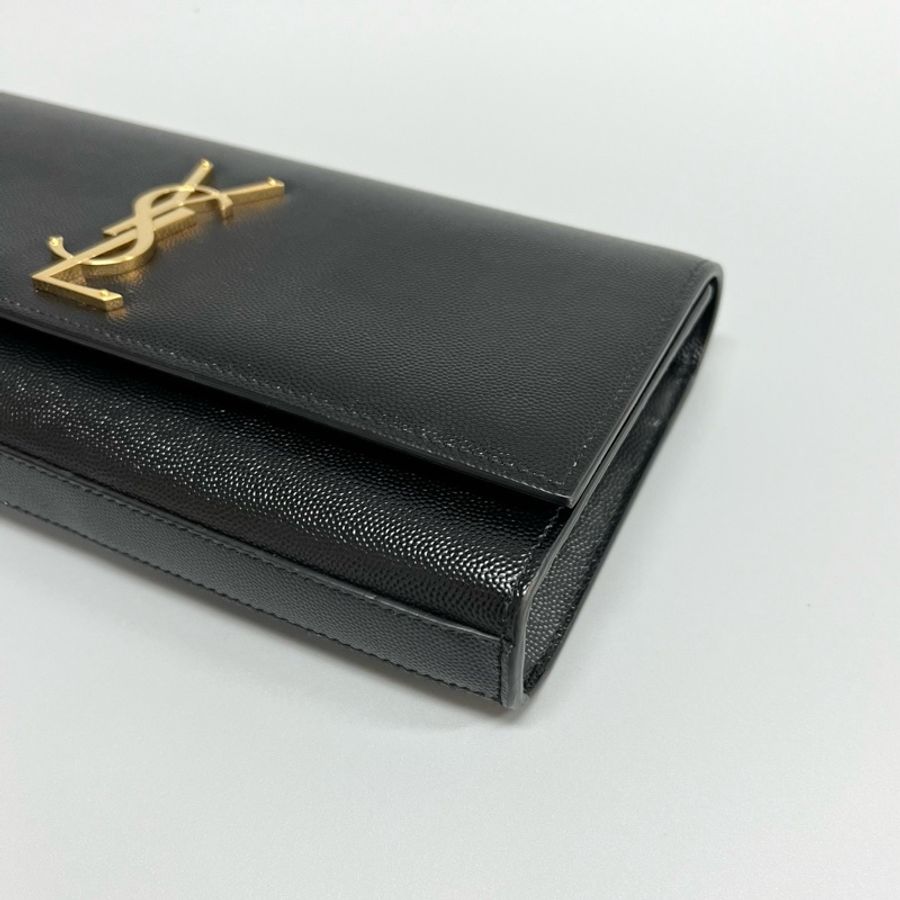 【98新 ✨ 全網最低價!】YSL/聖羅蘭 魚子醬皮 黑金經典款 手拿晚宴包-5