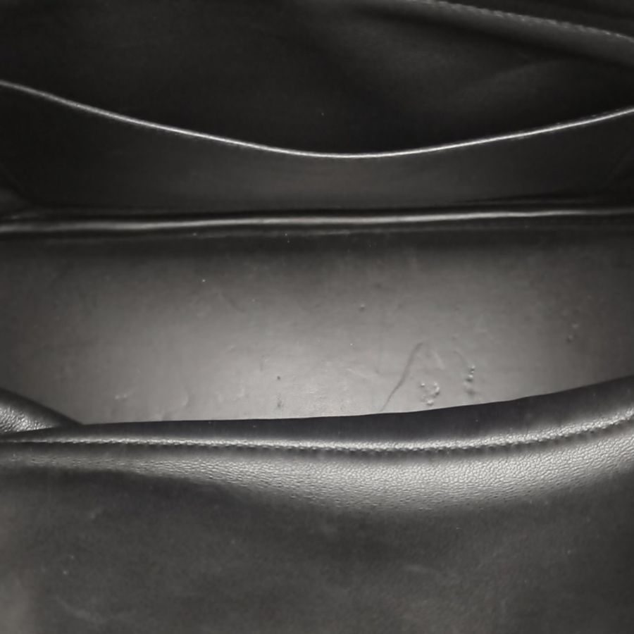 HERMES Bolide保齡球包31黑色TC皮X刻銀扣-4