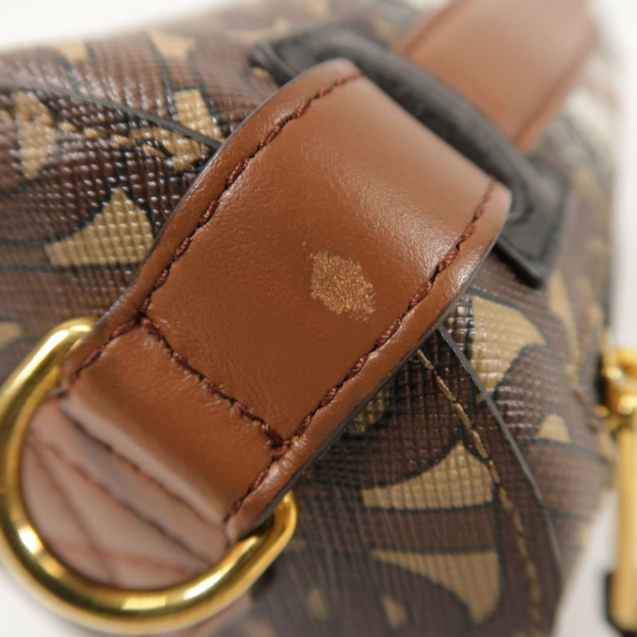 BURBERRY 塗層帆布Mongram Stripe金扣手挽肩背兩用袋-12