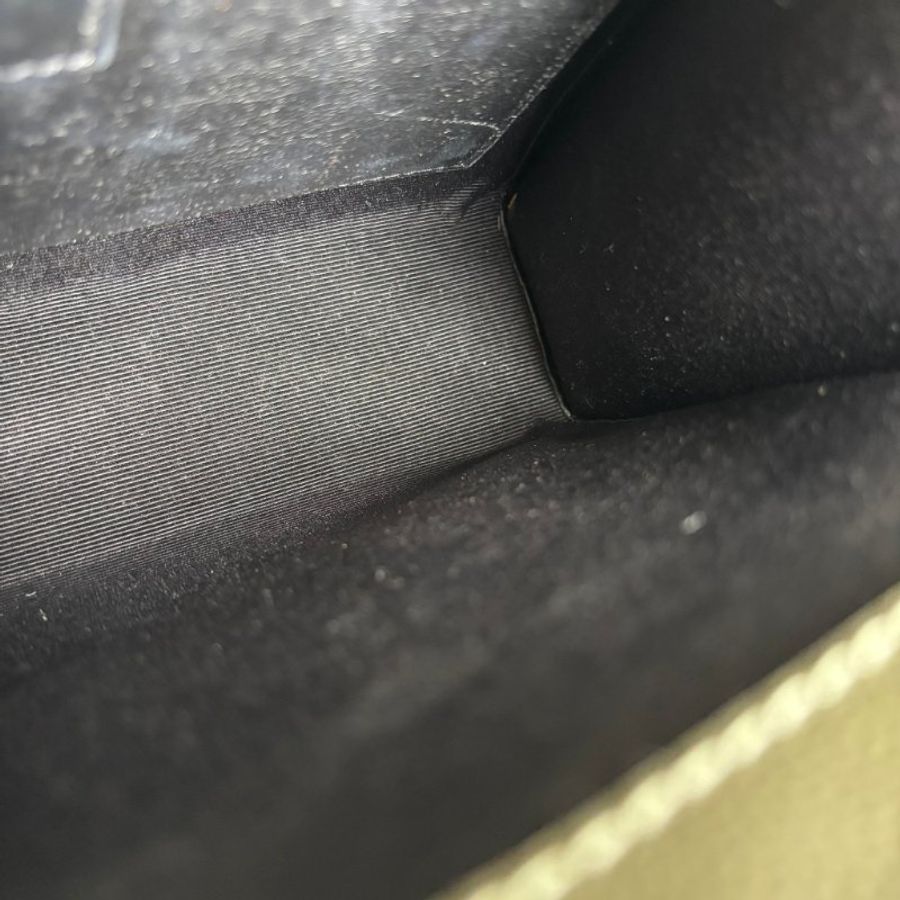 中號 :: Saint Laurent:: YSL Envelope 鼠尾草綠 粒面絎縫皮革金釦信封金鏈包 斜背包 肩背包-25