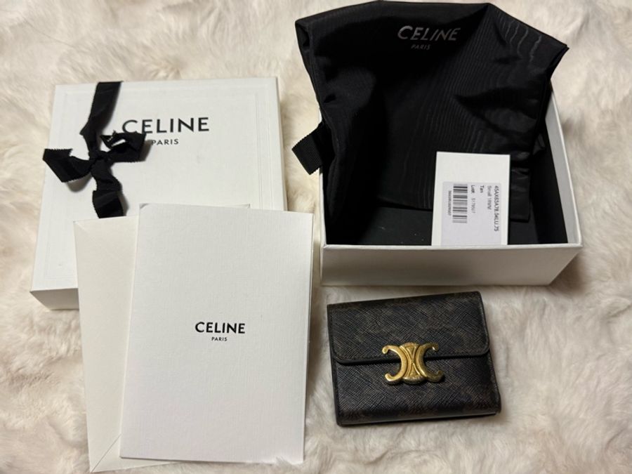 Celine 凱旋門老花短夾-13