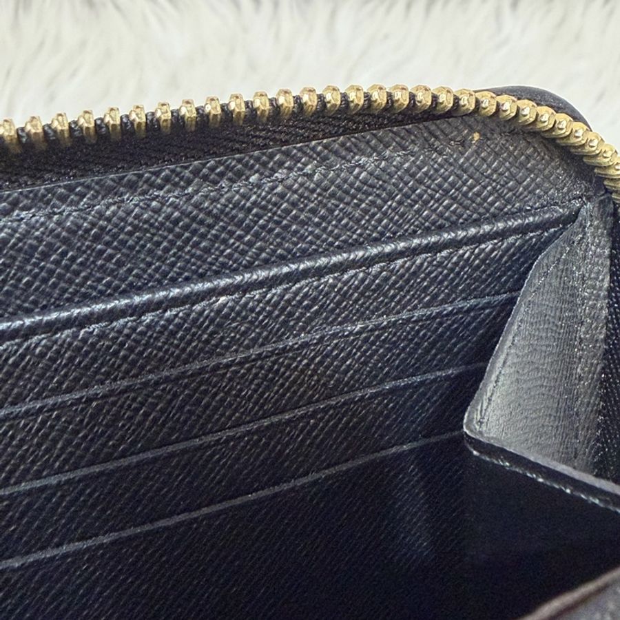 LV M61188 原花老花皮格包邊拉鍊長夾 長夾 皮夾 錢包 銀包-32