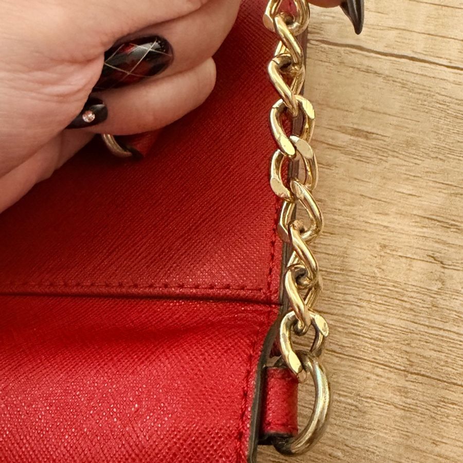 Michael Kors 正紅色迷你肩背包-21