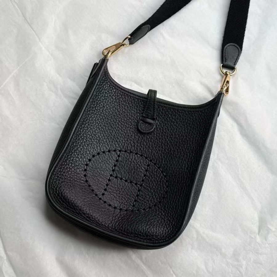 全配🈶24年購證❤️ 愛馬仕 #evelyne #黑金 #mini #hermes-6