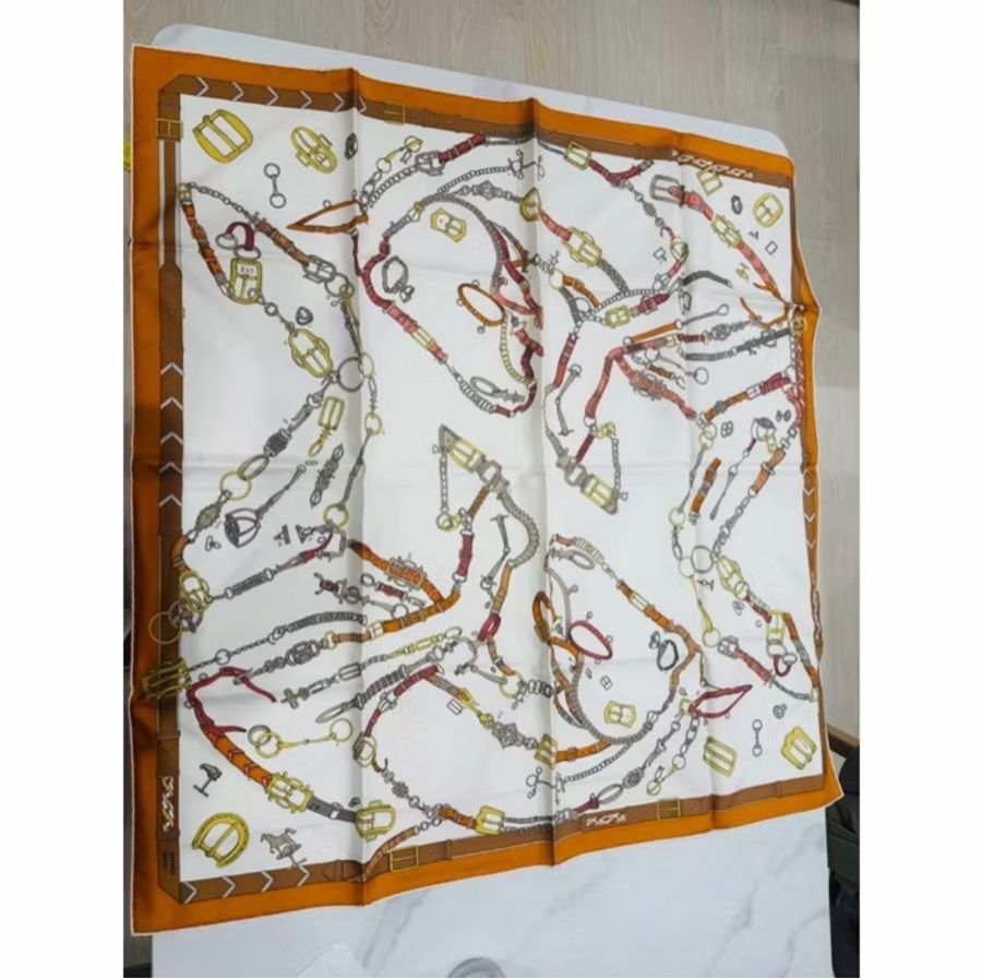 hermes 90*90 絲巾-3
