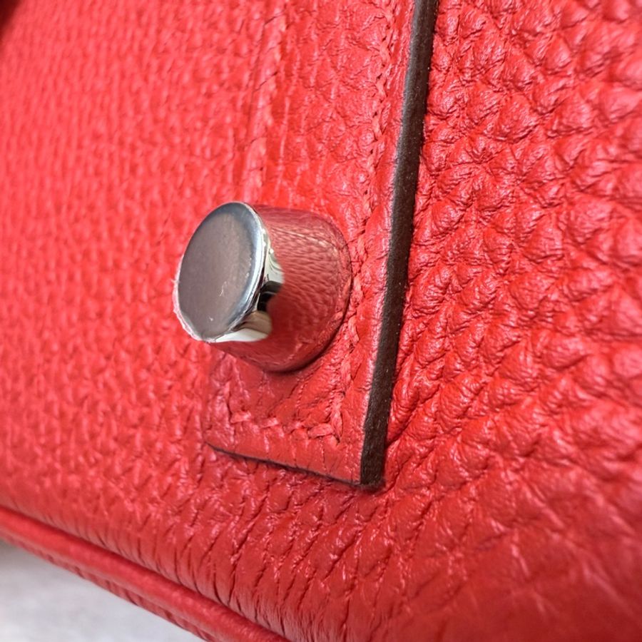 閒置新❤️Hermes✨birkin 30 bk30 紅色 D刻 有購證-16