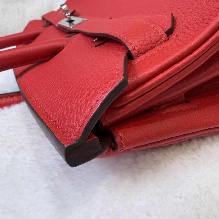 閒置新❤️Hermes✨birkin 30 bk30 紅色 D刻 有購證-22