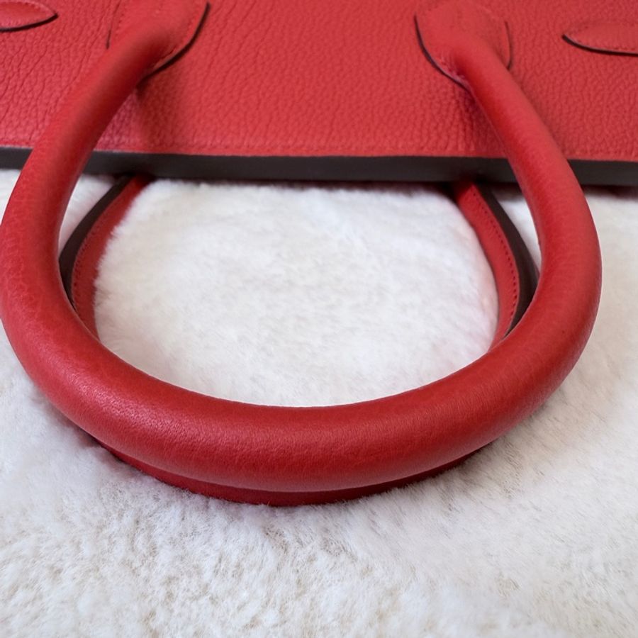 閒置新❤️Hermes✨birkin 30 bk30 紅色 D刻 有購證-26